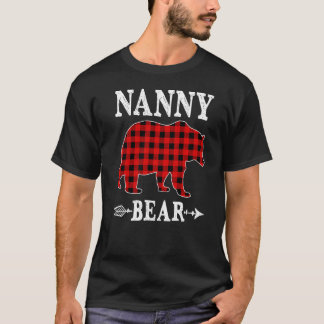Nanny Beer Kerstmis Pajama Red Pset Buffalo Fami T-shirt