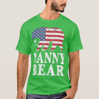 Nanny Beer Patriottic Flag Matching Family 4th of  T-shirt