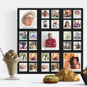 Nanny Black Fotoprint Collage Canvas Afdruk