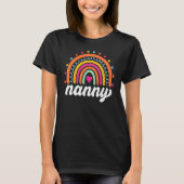 Nanny  Boho Rainbow Back To School Grandma Appreci T-shirt (Voorkant)