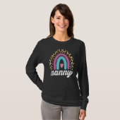 Nanny Boho Rainbow Back To School Grandma Appreci T-shirt (Voorkant volledig)