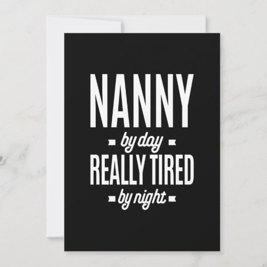 Nanny-by-Day is echt vervloekt van nacht Kaart (Voorkant)