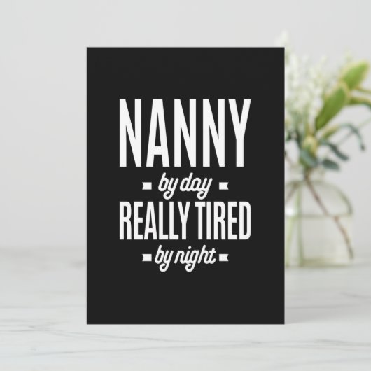 Nanny-by-Day is echt vervloekt van nacht Kaart (Staand voorkant)