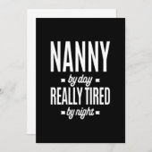 Nanny-by-Day is echt vervloekt van nacht Kaart (Voorkant / Achterkant)
