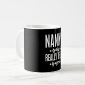 Nanny-by-Day is echt vervloekt van nacht Koffiemok (Voorkant links)