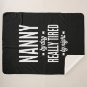 Nanny-by-Day is echt vervloekt van nacht Sherpa Deken (Voorkant (horizontaal))