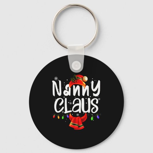 Nanny Claus Matching Christmas Costume  Sleutelhanger (Voorkant)