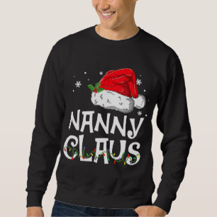Nanny Claus Santa Funny Kerstmis Pajama Matching Trui