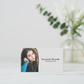 Nanny Custom Oval Professional-foto Visitekaartje (Staand voorkant)