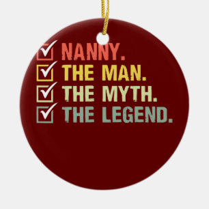 Nanny de Man de mythe... de legendes voor Keramisch Ornament