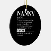 Nanny Definition Grandma Moederdag Gifts Women Keramisch Ornament (Rechts)