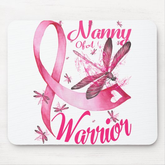 Nanny Dragonfly Breast Cancer Muismat (Voorkant)