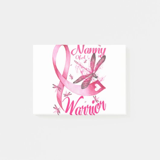 Nanny Dragonfly Breast Cancer Post-it® Notes (Voorkant)