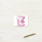 Nanny Dragonfly Breast Cancer Post-it® Notes (Op bureau)
