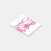 Nanny Dragonfly Breast Cancer Post-it® Notes (Schuin)