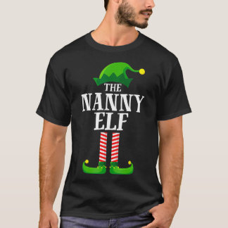 Nanny Elf Matching Family Group Kerstparty T-shirt