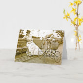 Nanny en Baby Notecard Kaart (Gele Bloem)