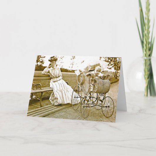 Nanny en Baby Notecard Kaart (Voorkant)