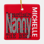 Nanny Extraordinaire CUSTOM Keramisch Ornament (Voorkant)