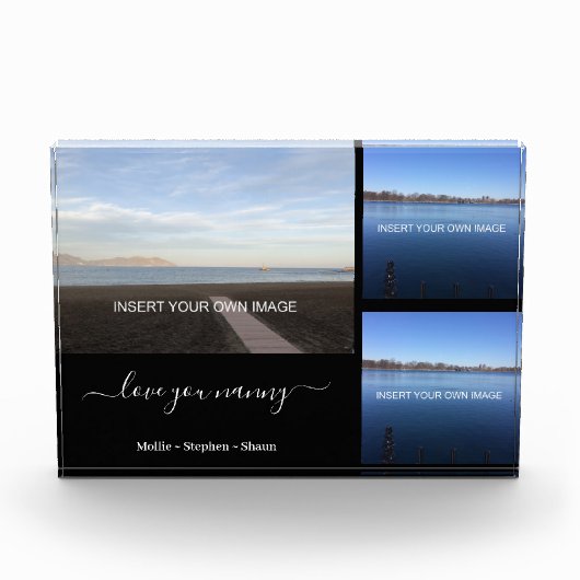 Nanny Family Love You Persoonlijke Drie Foto (Voorkant)