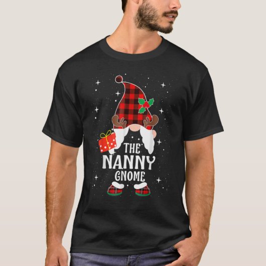Nanny Gnome Buffalo Pset Matching Family Christma T-shirt (Voorkant)