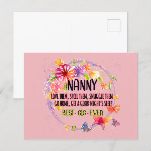 Nanny: Hou van ze, verwen ze, knuffel ze Briefkaart