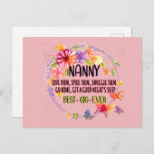 Nanny Hou van Ze Verwende Ze Knuffel Ze Briefkaart (Voorkant / Achterkant)