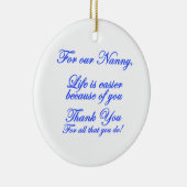 Nanny Keramisch Ornament (Rechts)