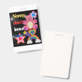 Nanny, laat me niet ! badge (Voor- en achterkant)