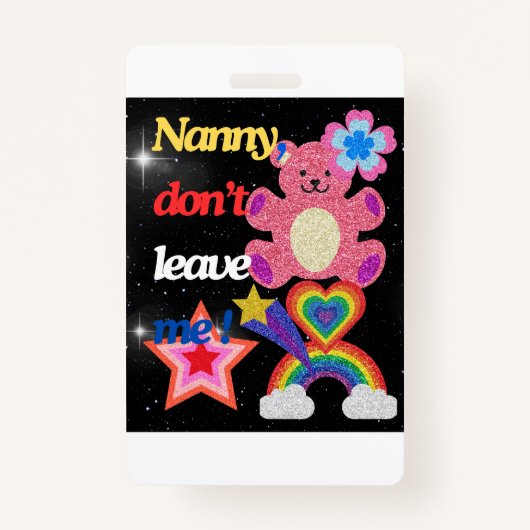 Nanny, laat me niet ! badge (Voorkant)