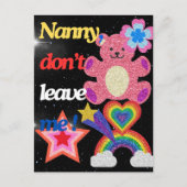 Nanny, laat me niet ! briefkaart (Voorkant)