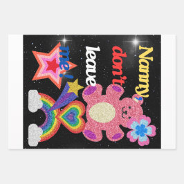 Nanny, laat me niet ! inpakpapier vel