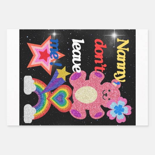 Nanny, laat me niet ! inpakpapier vel (Voorkant)