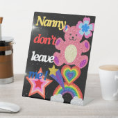 Nanny, laat me niet ! reclamebord met voetstuk (Insitu)