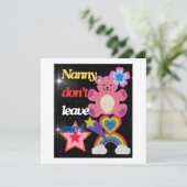 Nanny, laat me niet ! save the date (Staand voorkant)