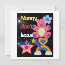 Nanny, laat me niet ! save the date