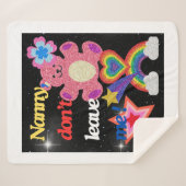 Nanny, laat me niet ! sherpa deken (Voorkant (horizontaal))