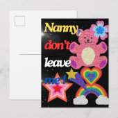 Nanny, laat me niet ! uitnodiging briefkaart (Voorkant / Achterkant)