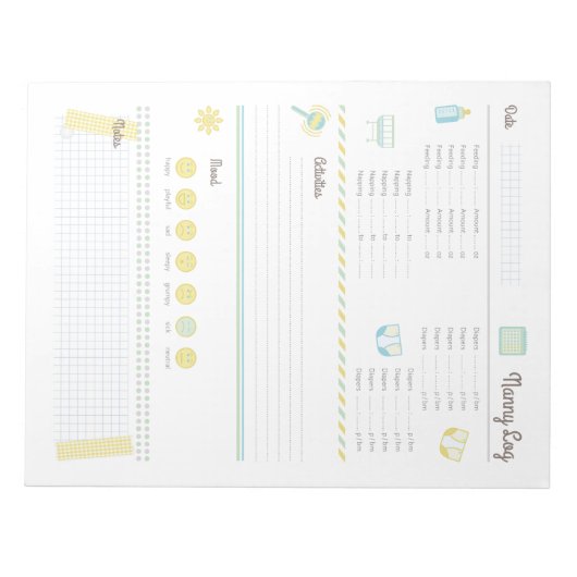 Nanny Log Notitieblok (Voorkant)