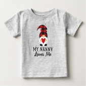 Nanny Loves Me Buffalo Plaid Gnome (Voorkant)