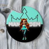 Nanny - Mandem Collectie -SVBK- SILVERBCKK TTV Ronde Button 6,0 Cm (In situ)