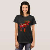 Nanny Moose _ Buffalo Red Plaid Family Christmas  T-shirt (Voorkant volledig)