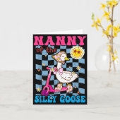 Nanny Of The Silly Goose First Birthday Family Mat Kaart (Gele Bloem)