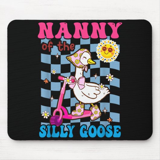 Nanny Of The Silly Goose First Birthday Family Mat Muismat (Voorkant)