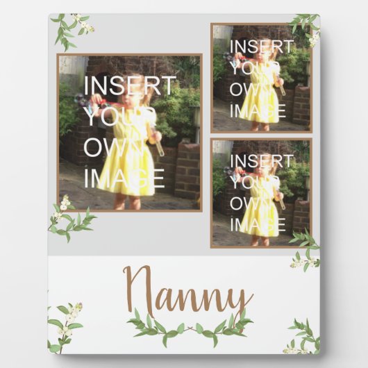 Nanny Personalized Multi Photo Fotoplaat (Voorkant)