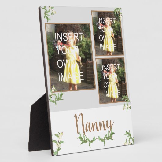 Nanny Personalized Multi Photo Fotoplaat (Zijkant)