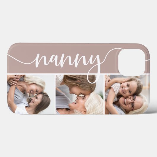 Nanny Script Grandma Photo Collage Case-Mate iPhone Case (Achterkant (horizontaal))