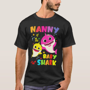 Nanny Shark Gift Cute Baby Shark Family Matching O T-shirt