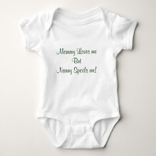 "Nanny Spoils me" Onsie Romper (Voorkant)