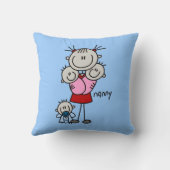 Nanny Stick Figure Kussen (Achterkant)